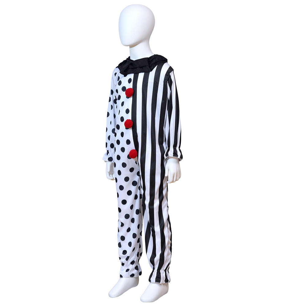 Halloween Jumpsuit Cosplay Costume Scary Clown Outfit