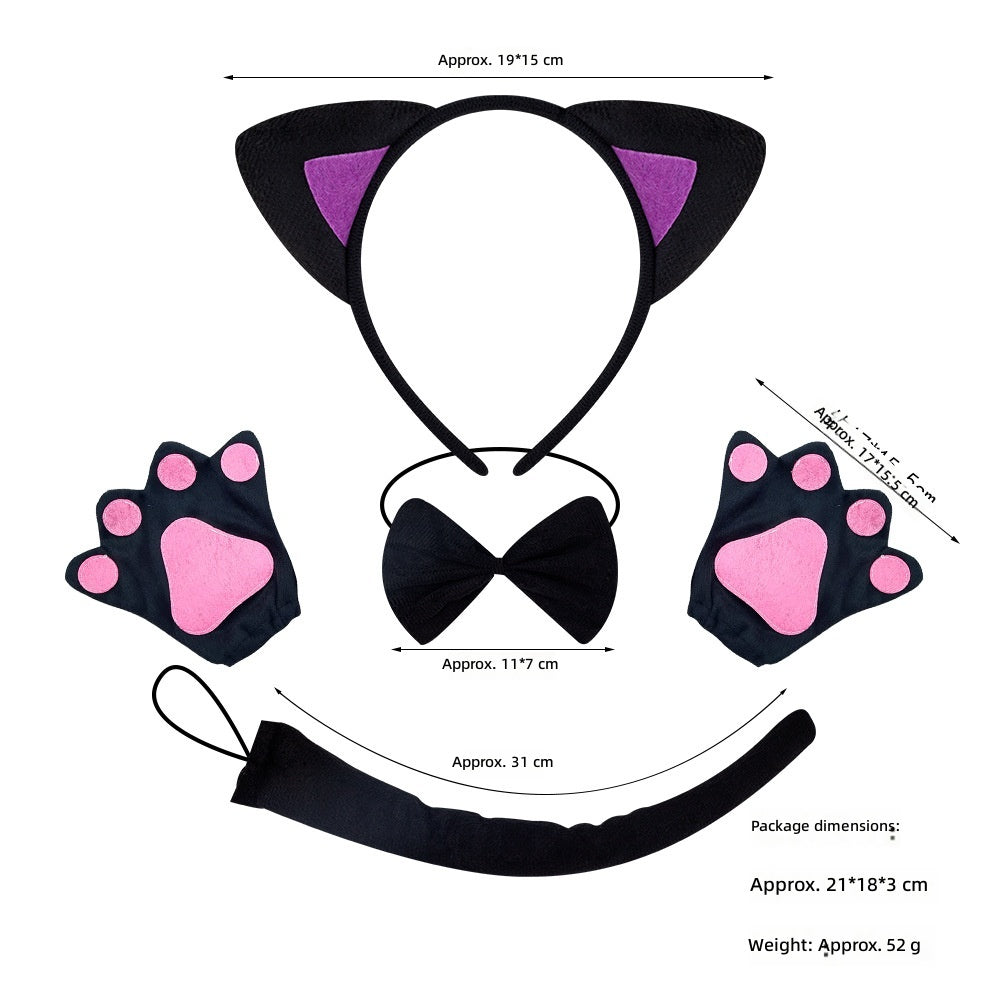 Cat Ears Headband Halloween Costume Party Animal Headwear