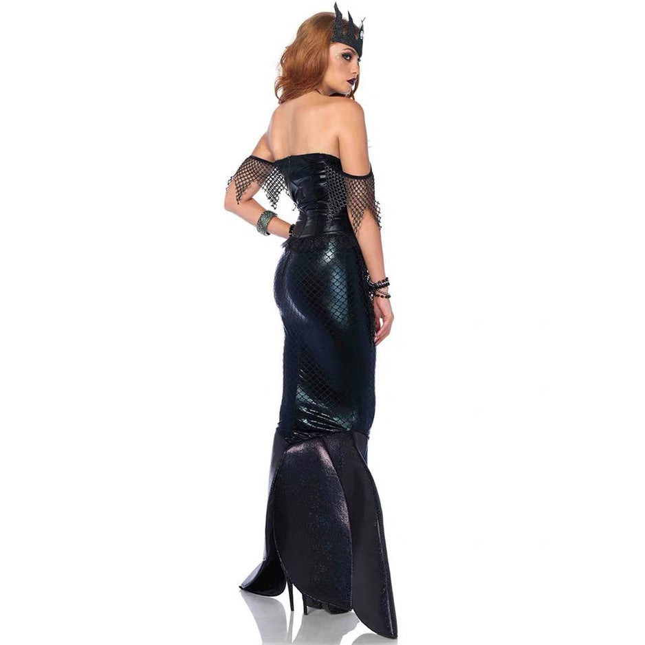 Mermaid Witch Costume Halloween Cosplay Dress