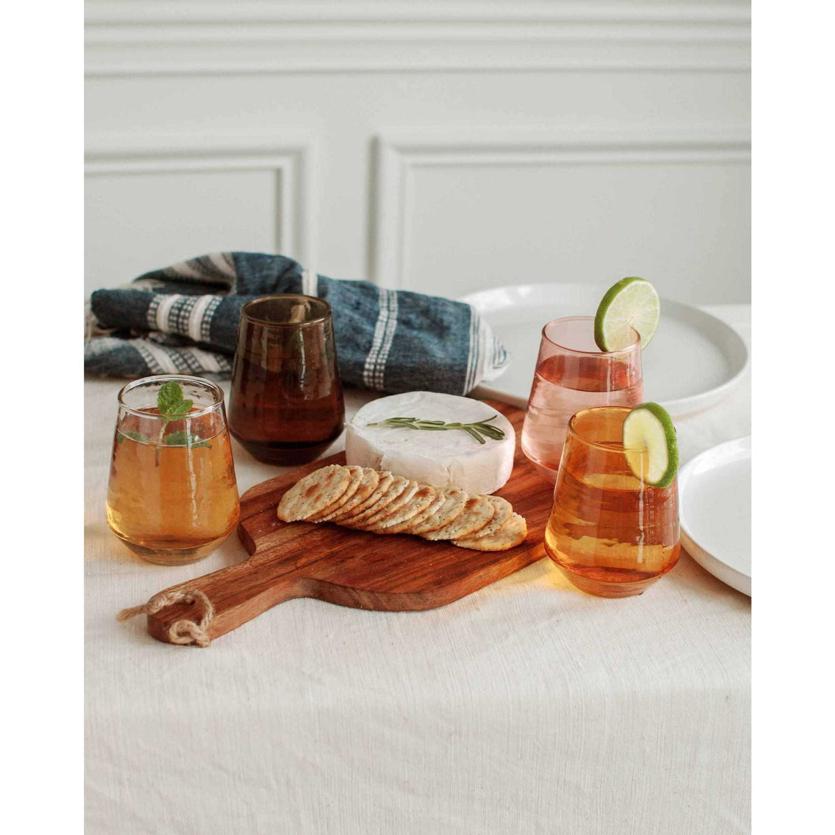 Handblown Hammered Glass Tumblers ¨C Set of 2