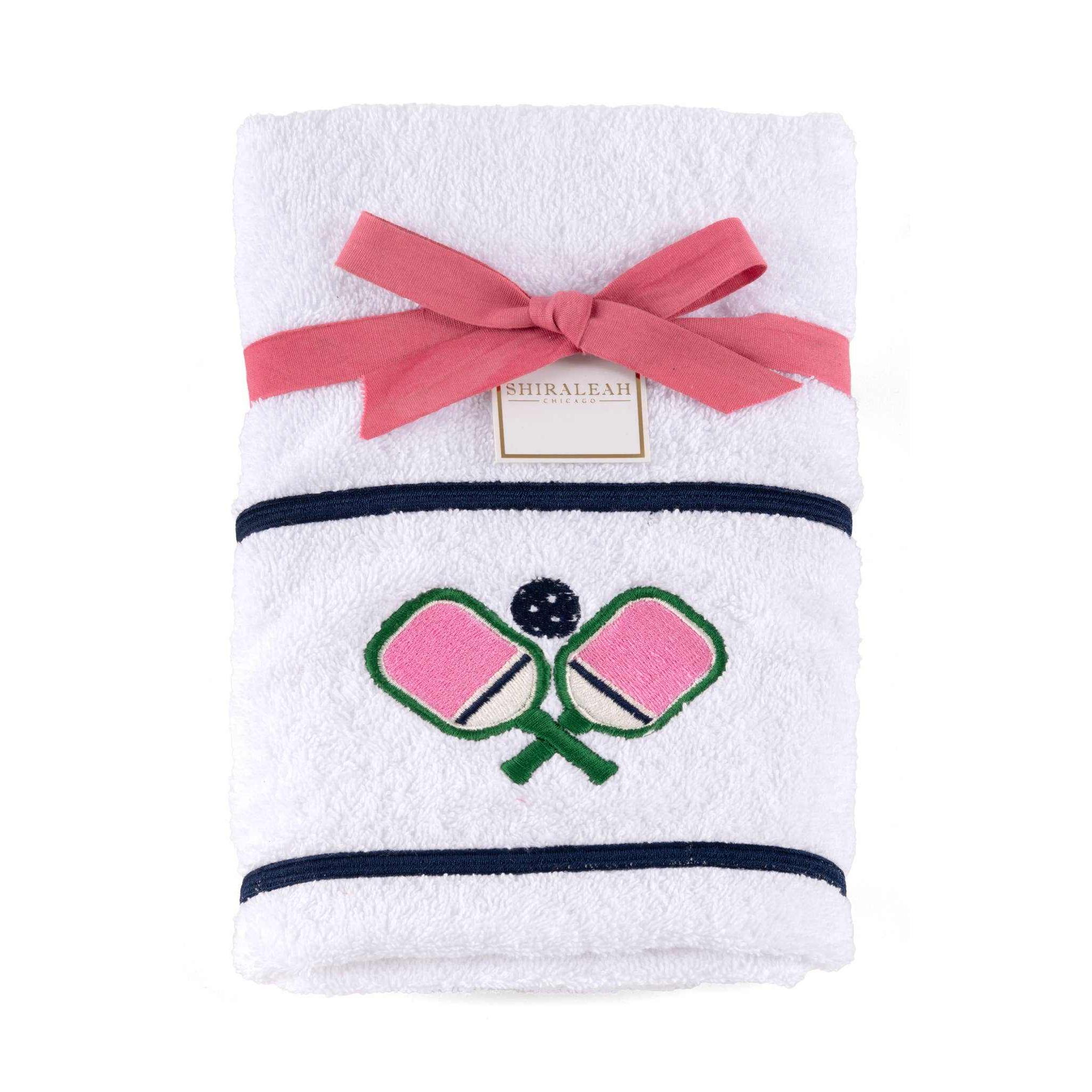 Pink Pickleball Hand Towel