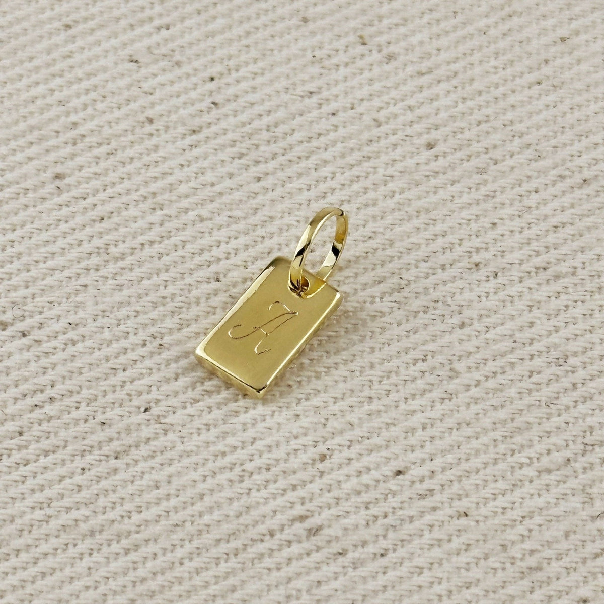Engravable Plaque Charm 10.0mm x 6.0mm