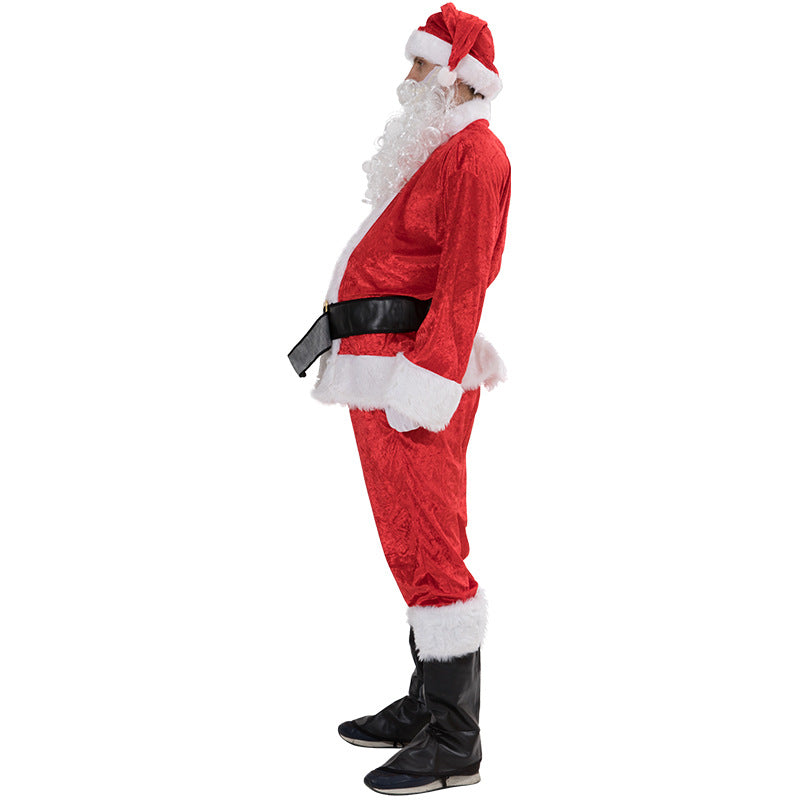 Custom Wholesale Plus Size Christmas Suit 7-Piece Classic Santa Set