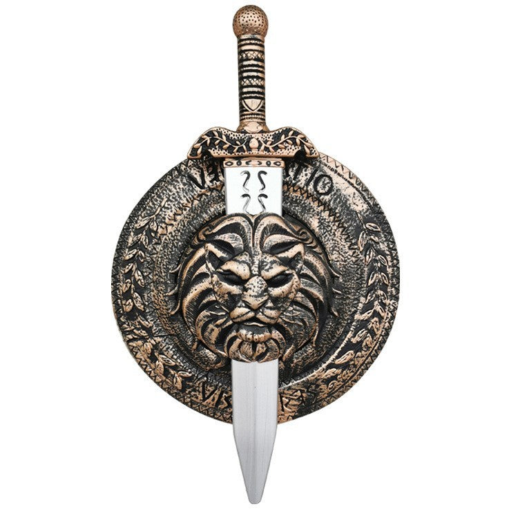 Roman Gladiator Shield Sword Halloween Cosplay Costume