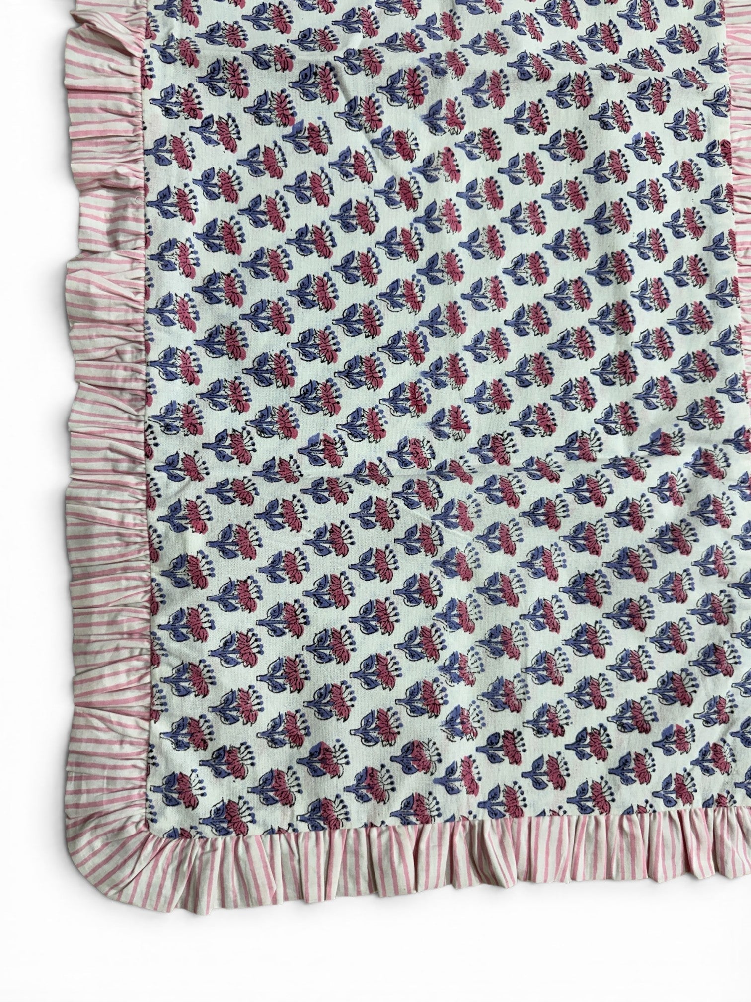 Lumbar Pink & Purple Floral Pillow Cover
