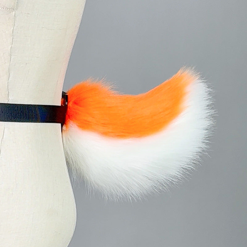 Japanese Orange Stripe Bunny Ears Headband Reindeer Horns