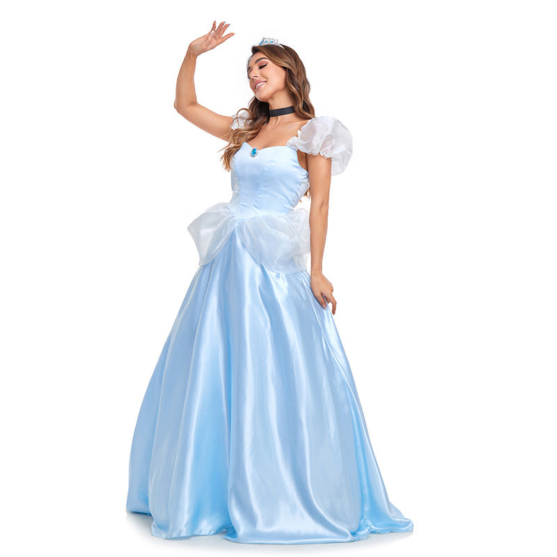 Halloween Cinderella Princess Costume Dress For Cosplay
