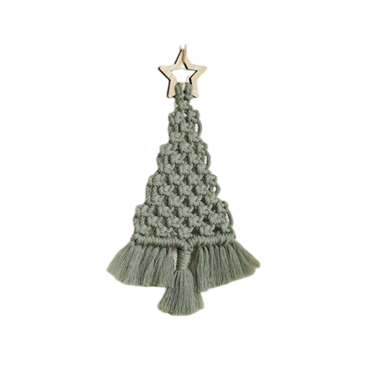 Bohemian Christmas Tree Ornaments Handwoven Decor