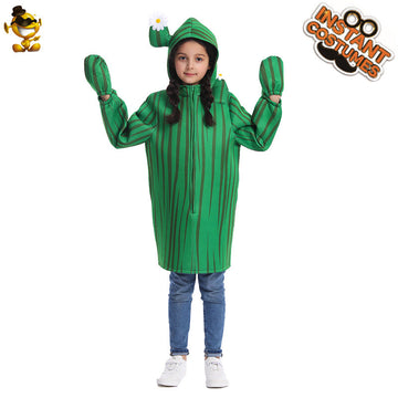 Cactus Costume Kids Jumpsuit Party Cosplay Stage Outfit