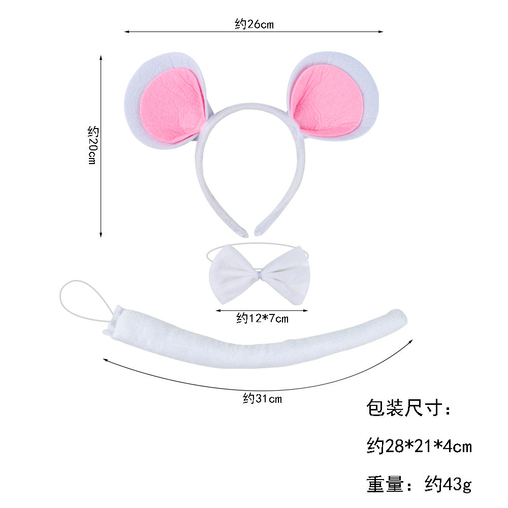 Halloween Felt Mouse Ears Headband Costume Accessory