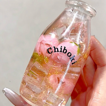Rose Flower Tea Bottle Squishy Ball