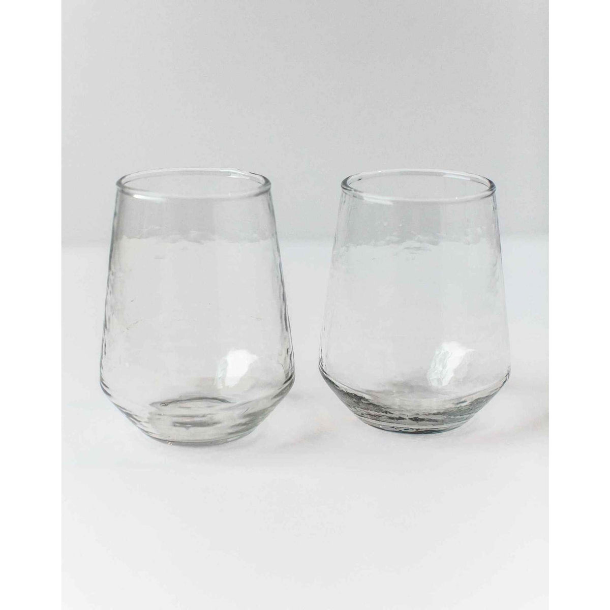 Handblown Hammered Glass Tumblers ¨C Set of 2