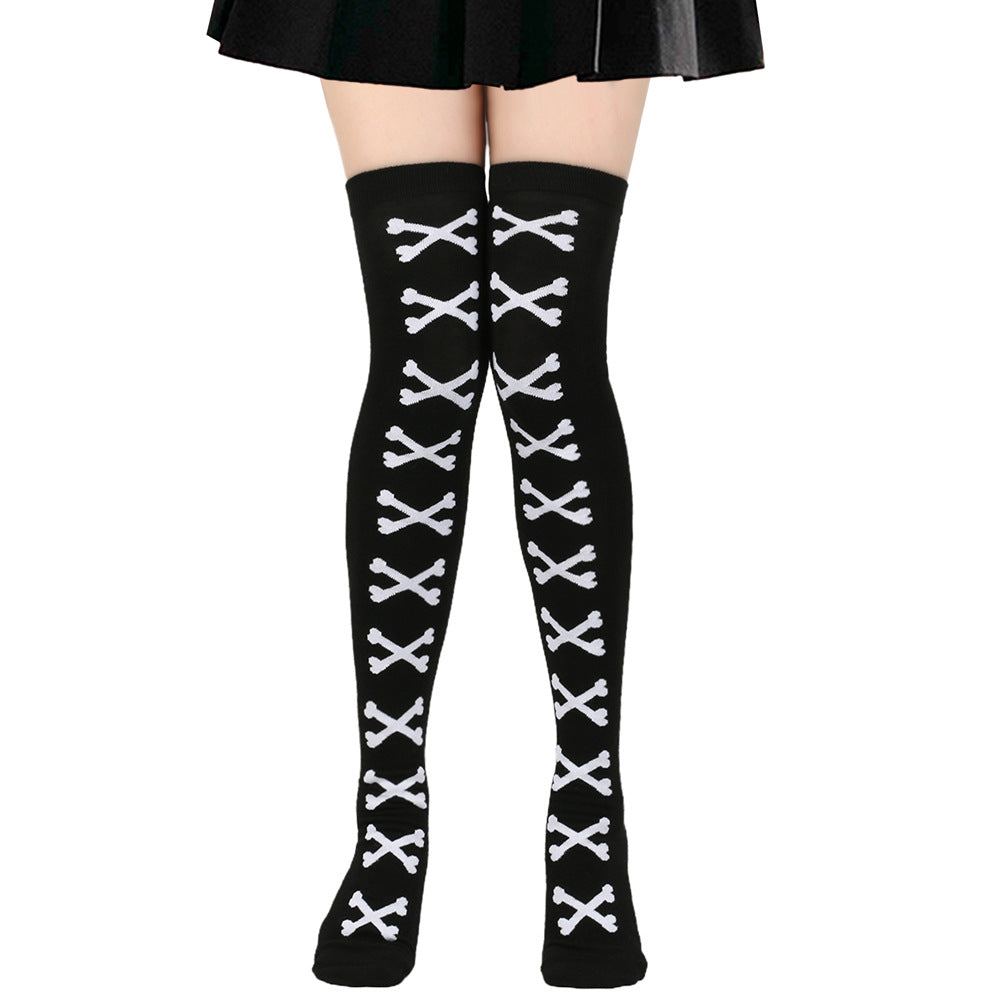 Halloween Bone Pattern Tights