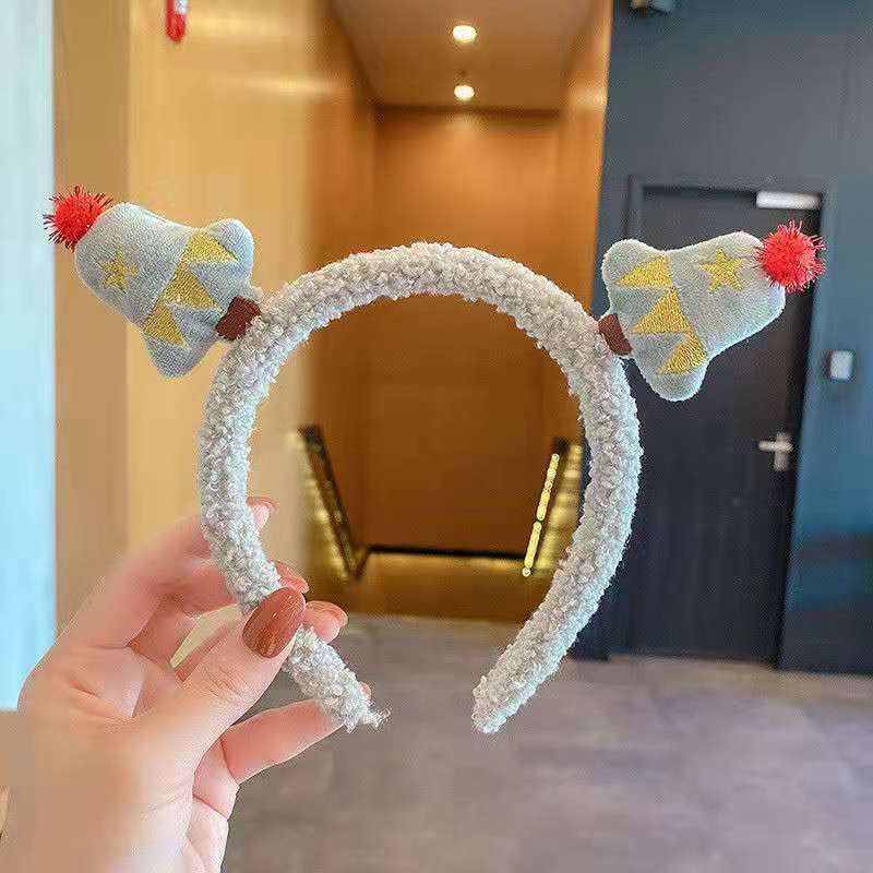Christmas Santa Claus Headband With Cute Bear Ears
