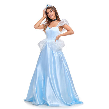 Halloween Cinderella Princess Costume Dress For Cosplay
