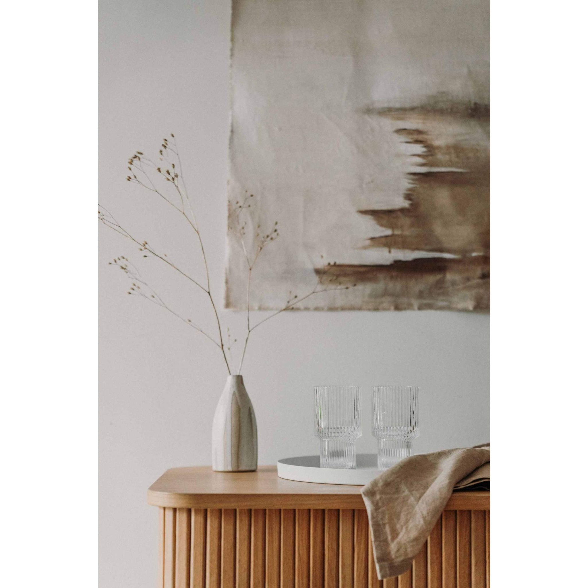 Set of 6 Tall fluted glasses  | tumblers