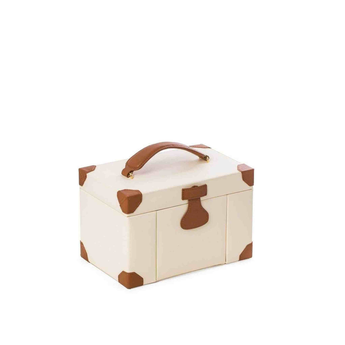 Ivory Leather Jewelry Box