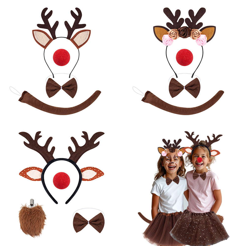 Christmas Reindeer Antler Headband Kids Costume Party Accessory