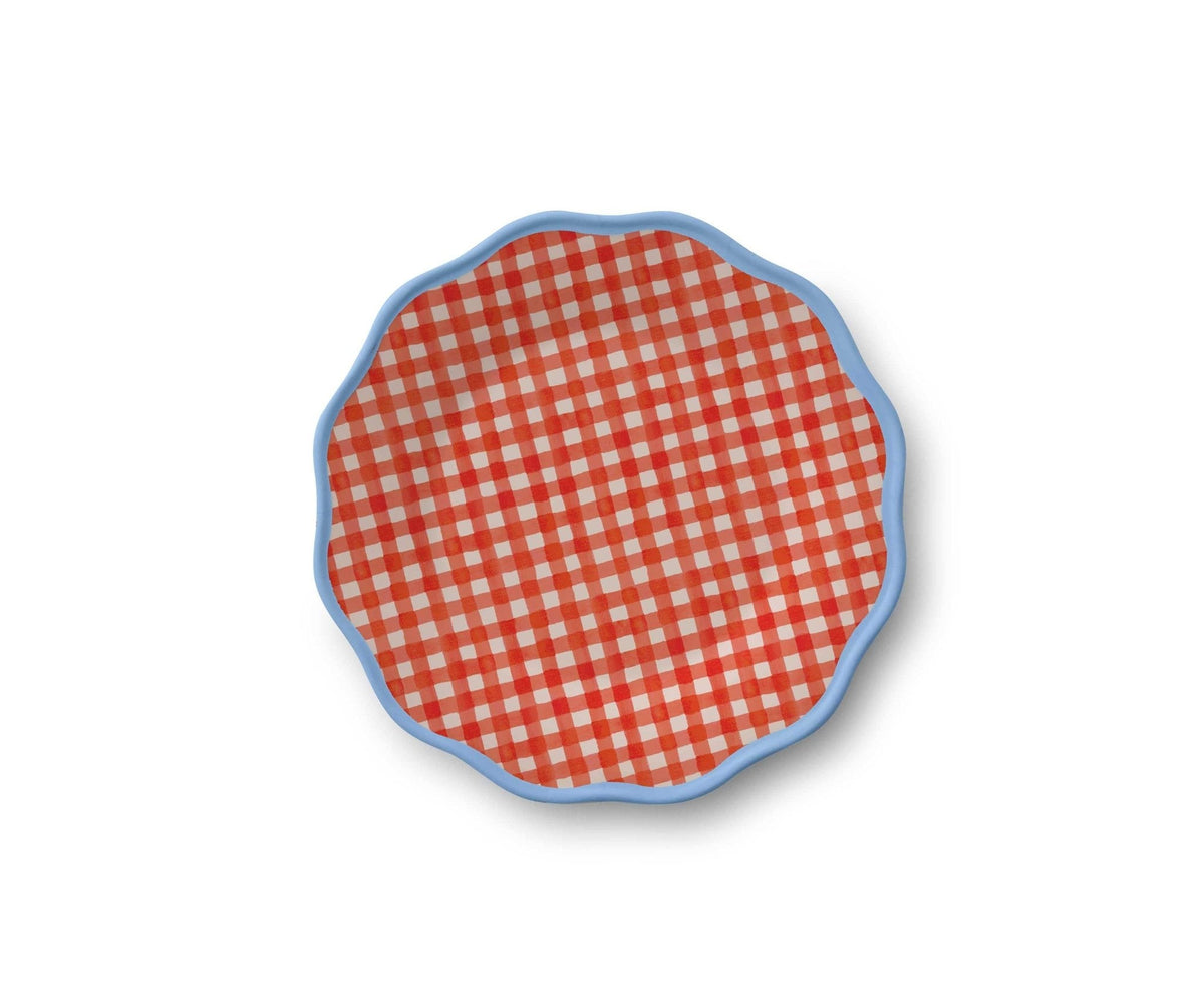 Scalloped Melamine Dessert Plates ¨C Set of 4