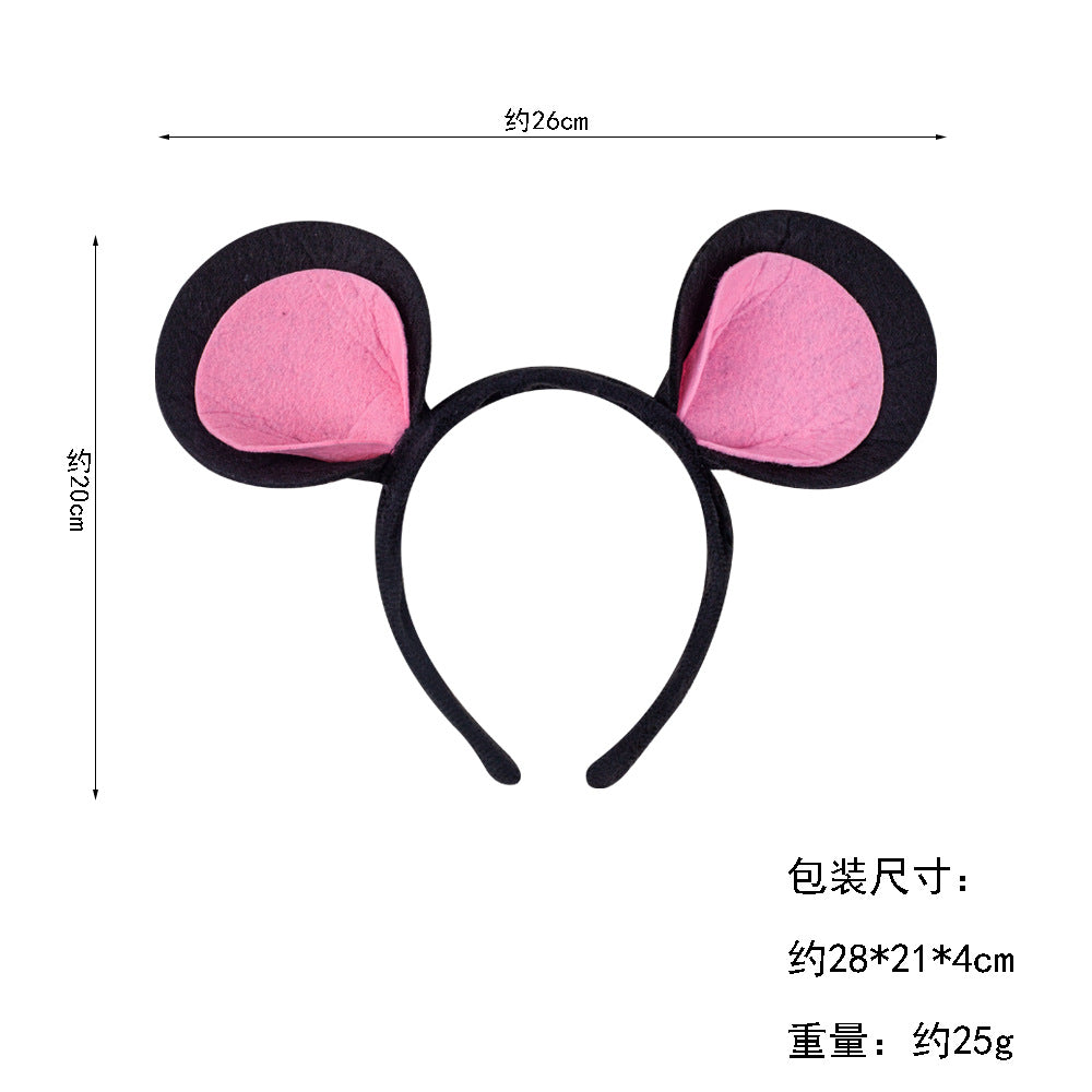 Halloween Felt Mouse Ears Headband Costume Accessory