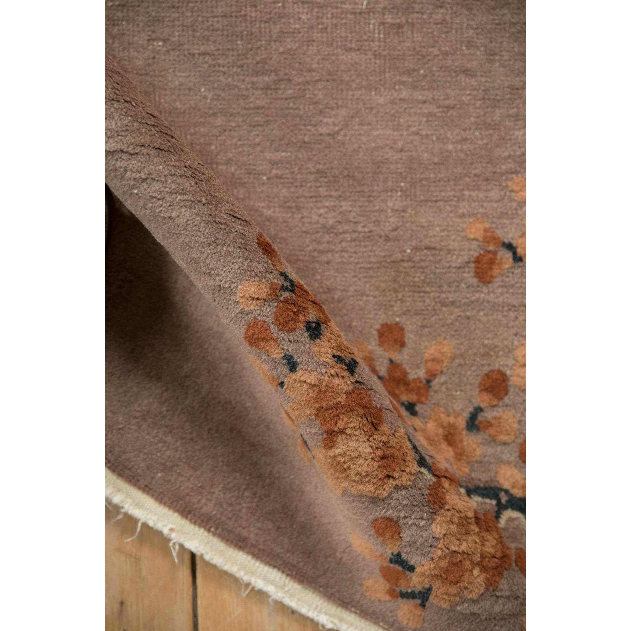 Vintage Dusty Mauve Art Deco Rug ¨C Collected Accent (2¡¯6¡± x 4¡¯3¡±)