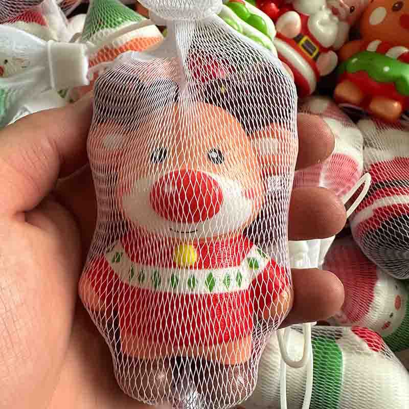 Christmas Stress Relief Squeeze Toys Santa Reindeer Gifts 6pcs/Set
