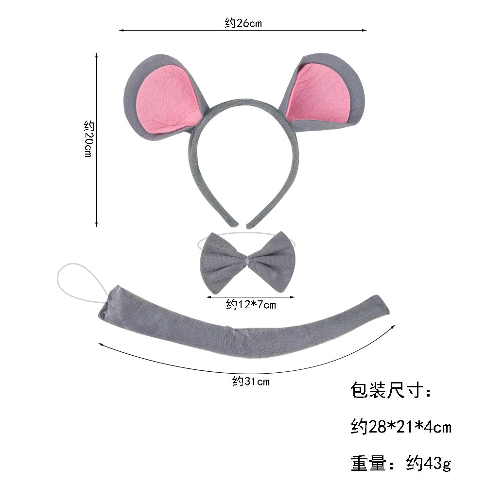 Halloween Felt Mouse Ears Headband Costume Accessory