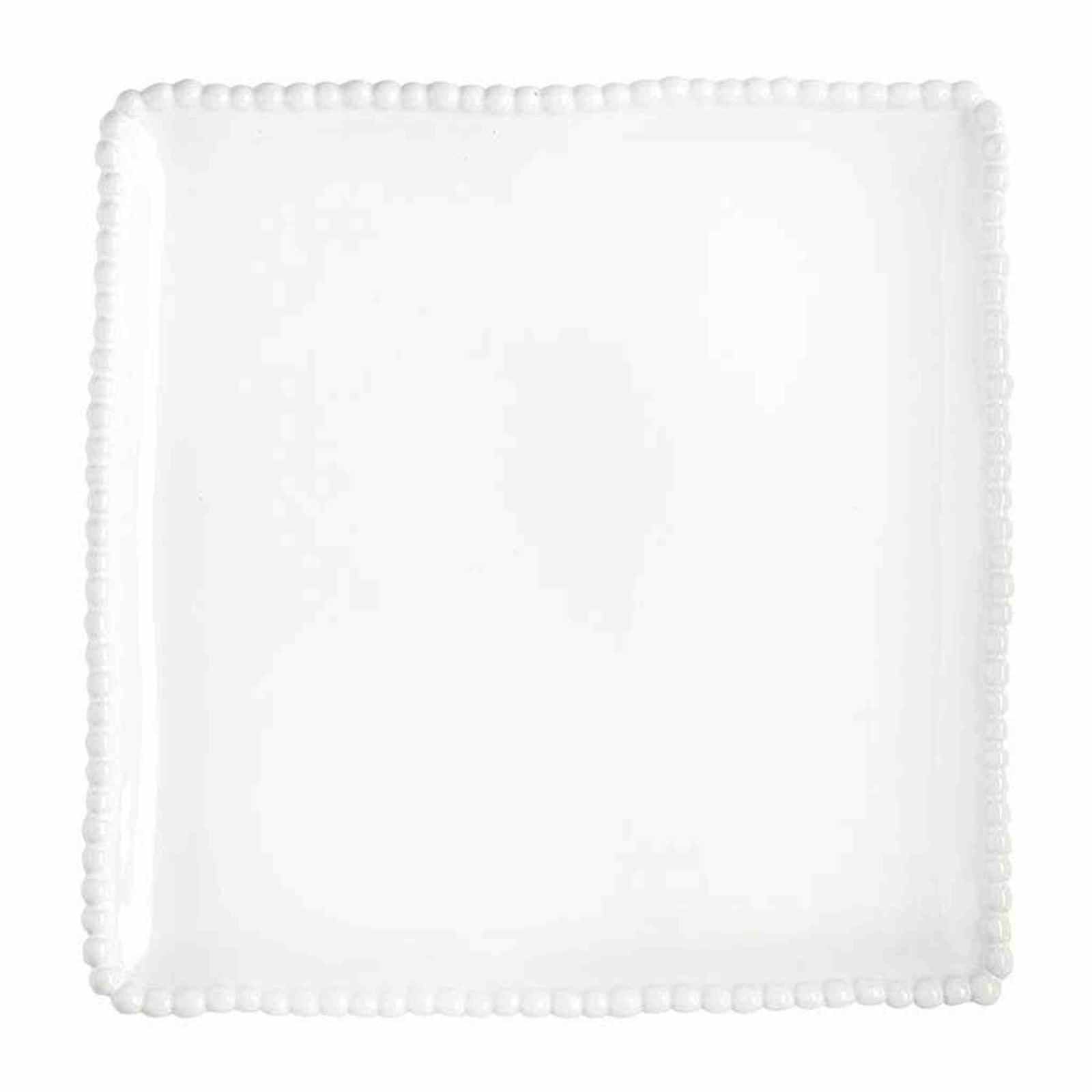 Ceramic Beaded Square Platter