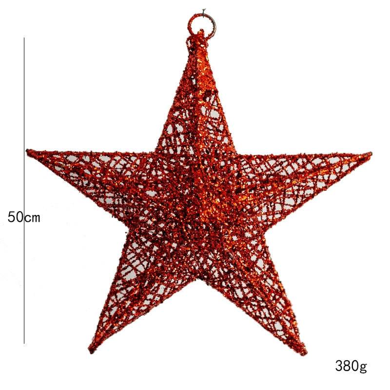 Christmas Iron Star Hanging Ornament