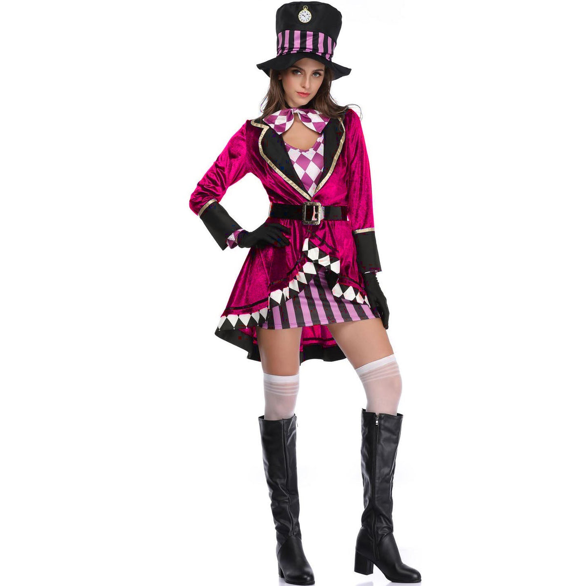 S-XXL Halloween Adult Women Magician Costume Cosplay Stage Performance