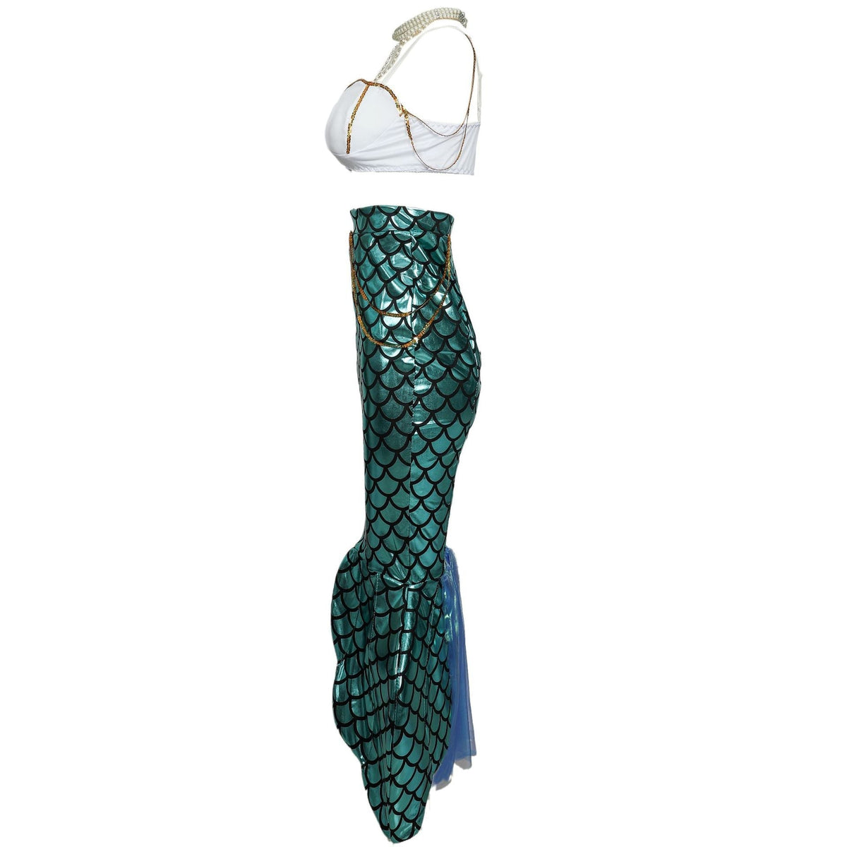 S-XXL Halloween Mermaid Costume Cosplay Sexy Mermaid Tail Dress