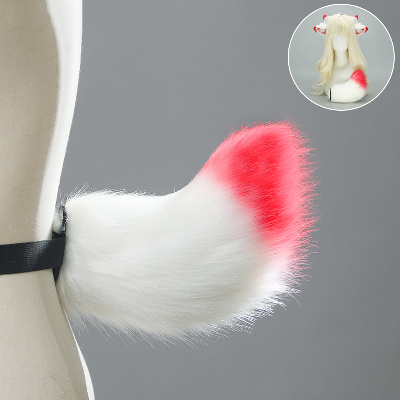 COS Sheep Ears Headband Tail Set Halloween Costume