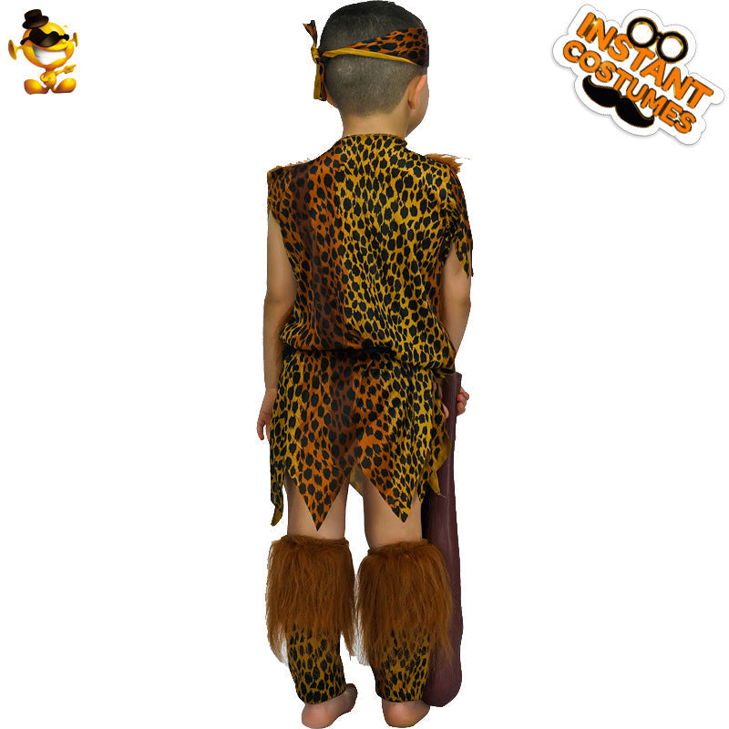 Halloween Boys Cave Man Costume Cosplay