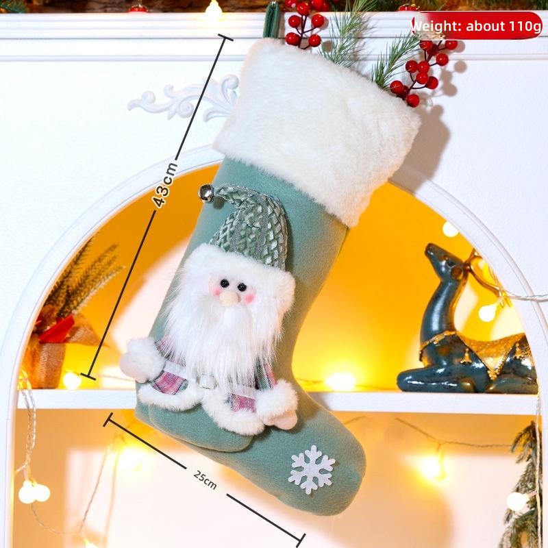 Christmas Stockings Santa Claus Socks Tree Ornaments Gift Bags