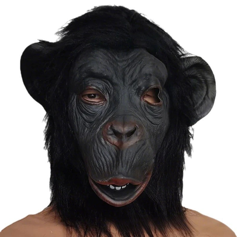 Halloween Ape Gorilla Monkey Latex Mask Headgear