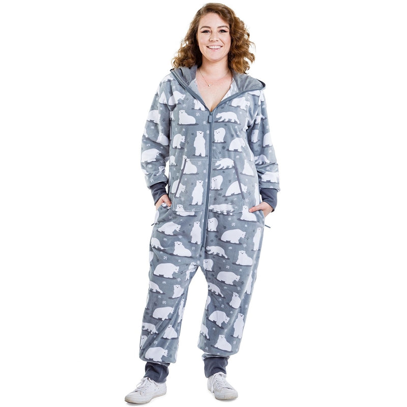 Christmas Hooded Zipper Onesie Pajamas