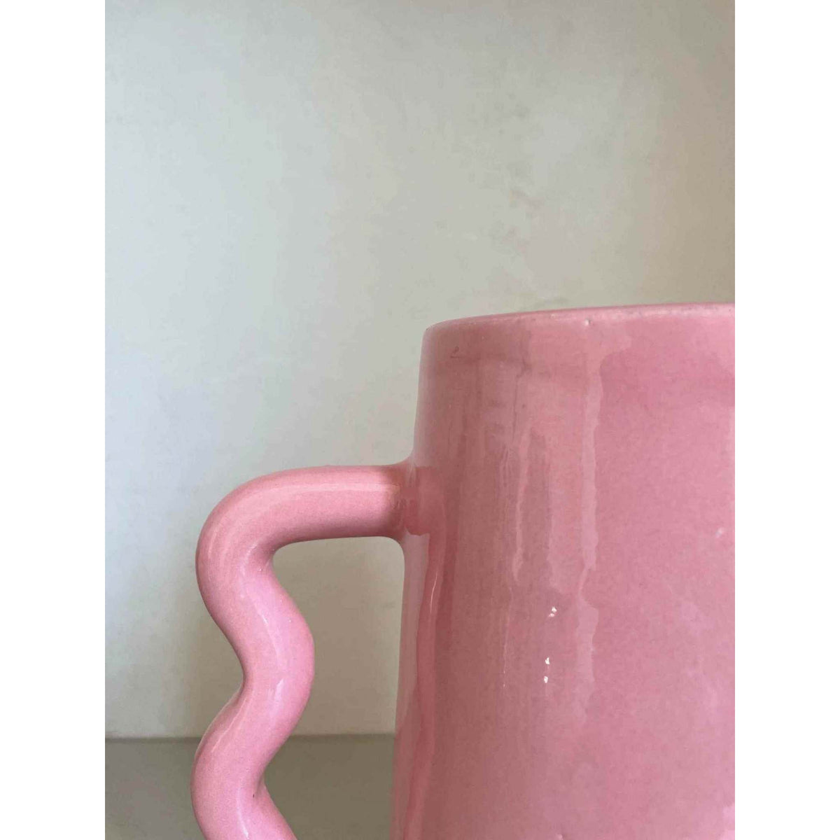 Pink Abstract Ceramic Vase