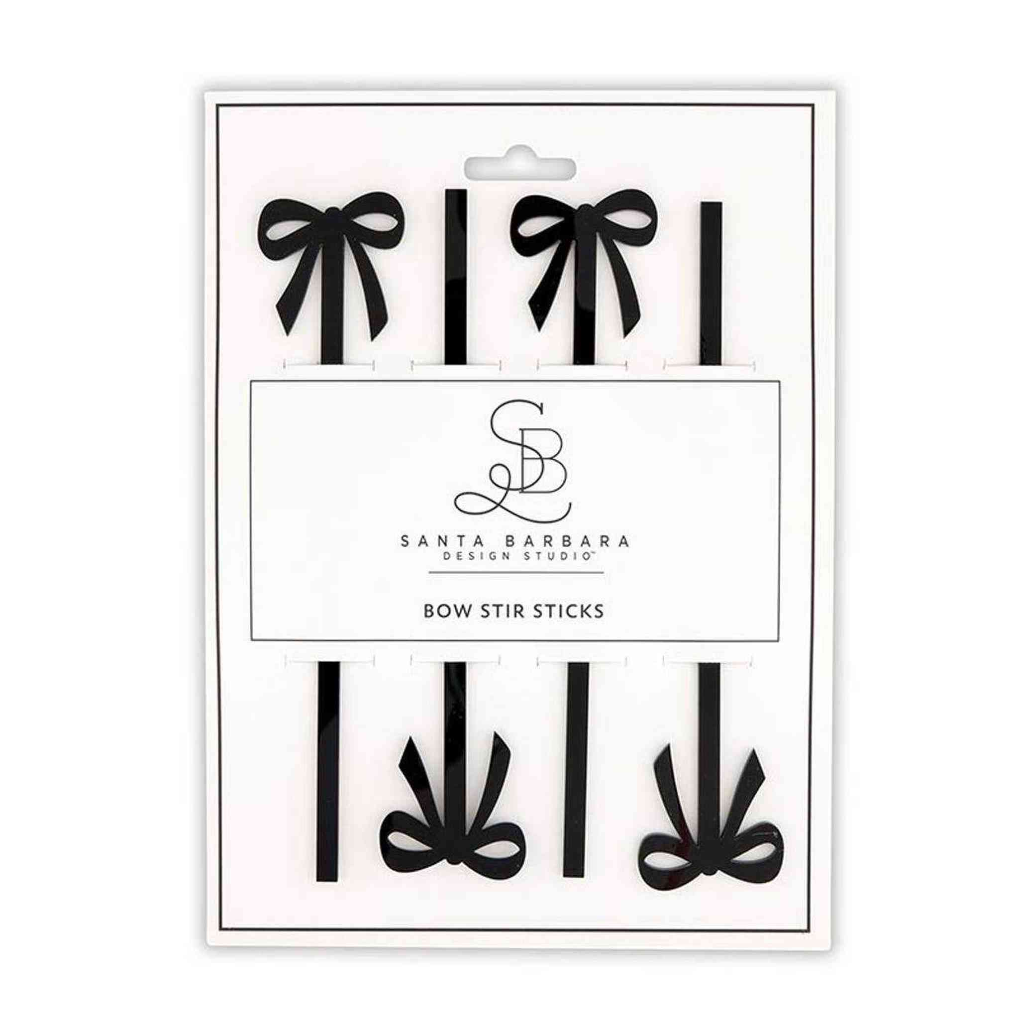 Bow Stir Sticks - Set of 4