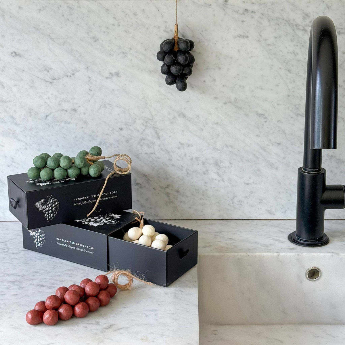 Handcrafted Grapes Soap - 100% Olive Oil- Slate