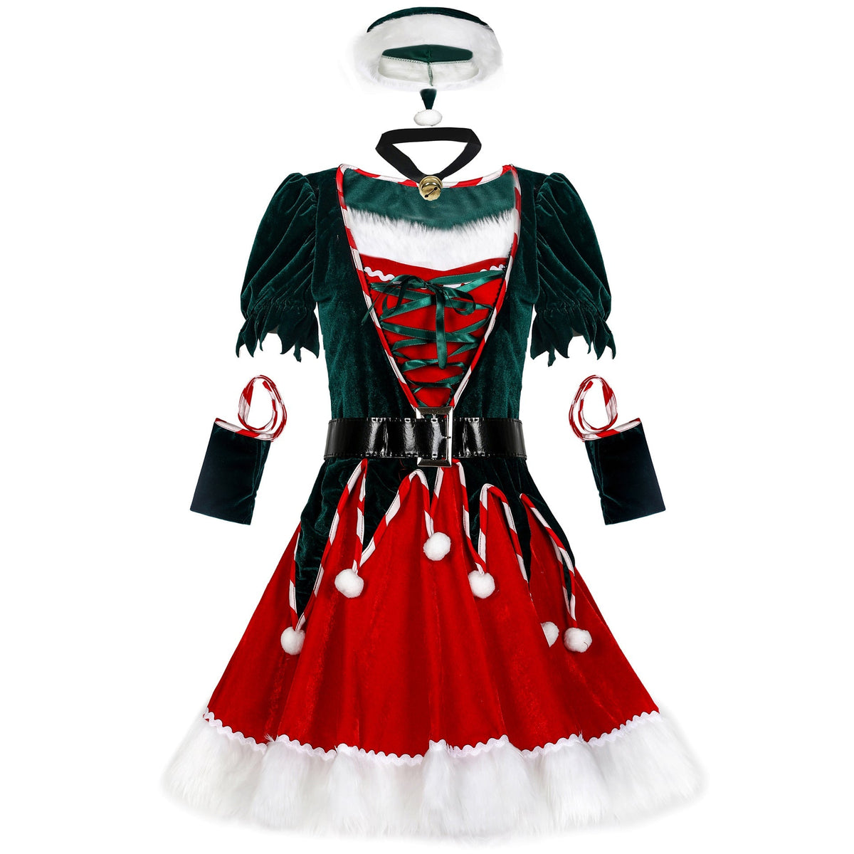 Sexy Christmas Tree Costume S-XXL Stage Cosplay Outfit
