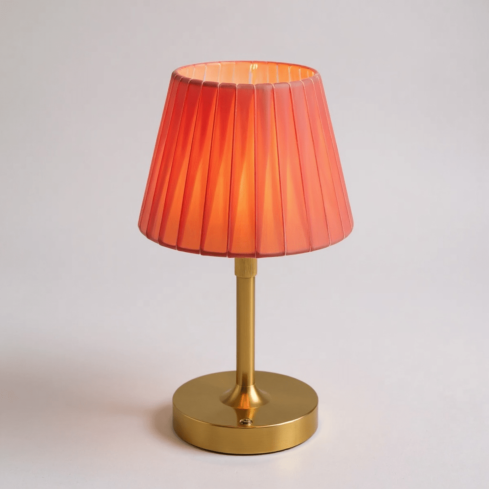 Velvet Pleated Rechargeable Cordless Table Lamp