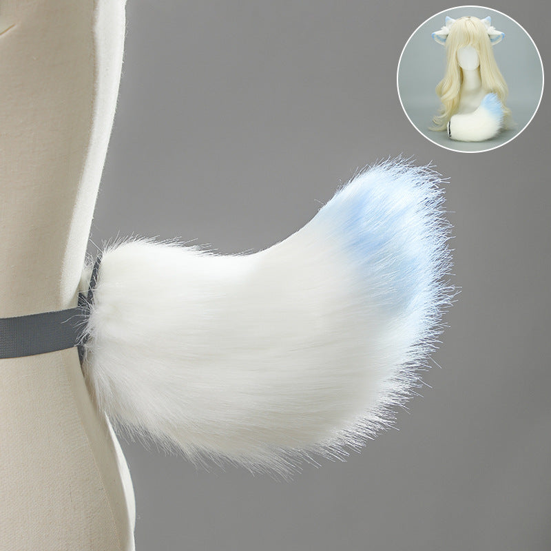 COS Sheep Ears Headband Tail Set Halloween Costume