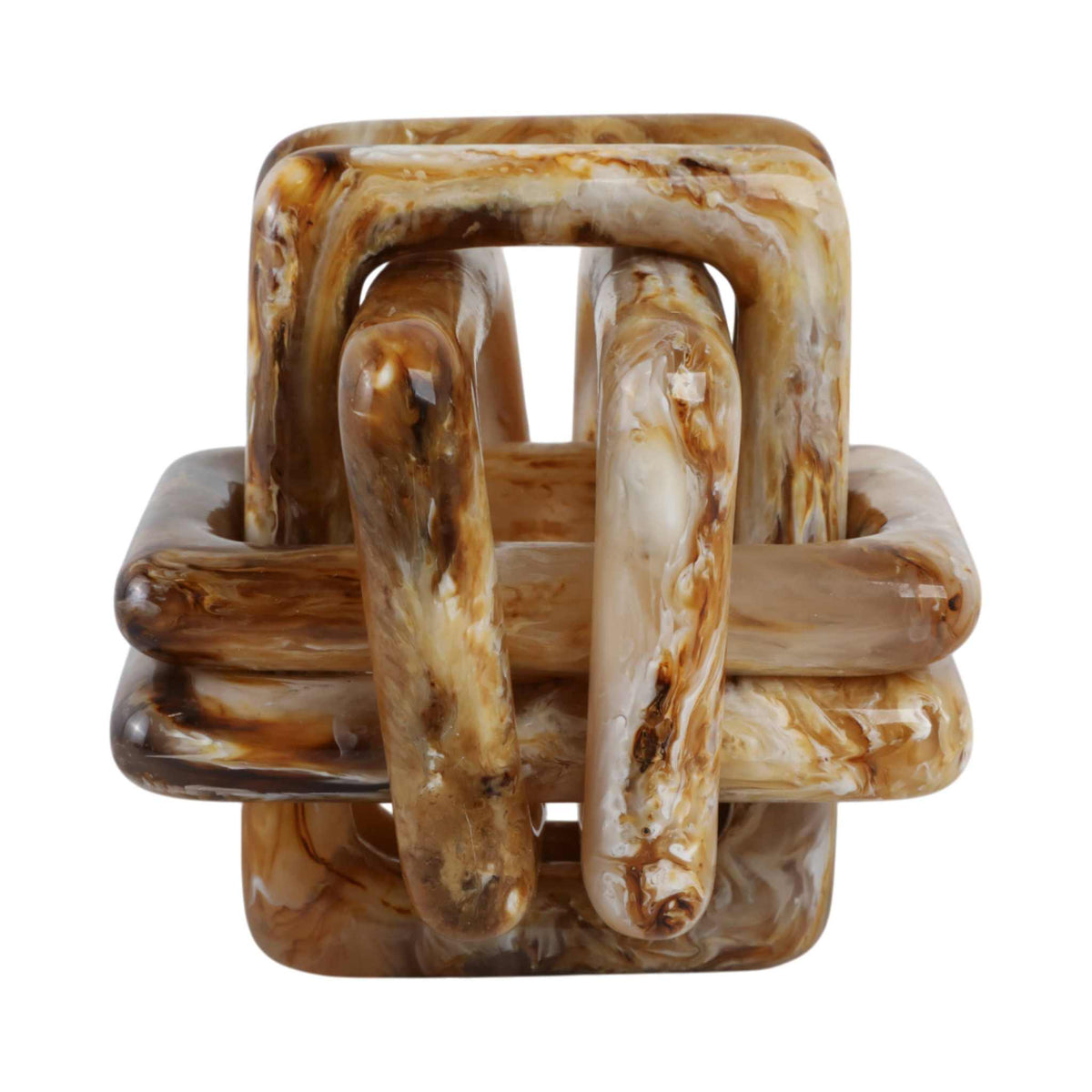 Tan 6 in. Marbled Resin Knot