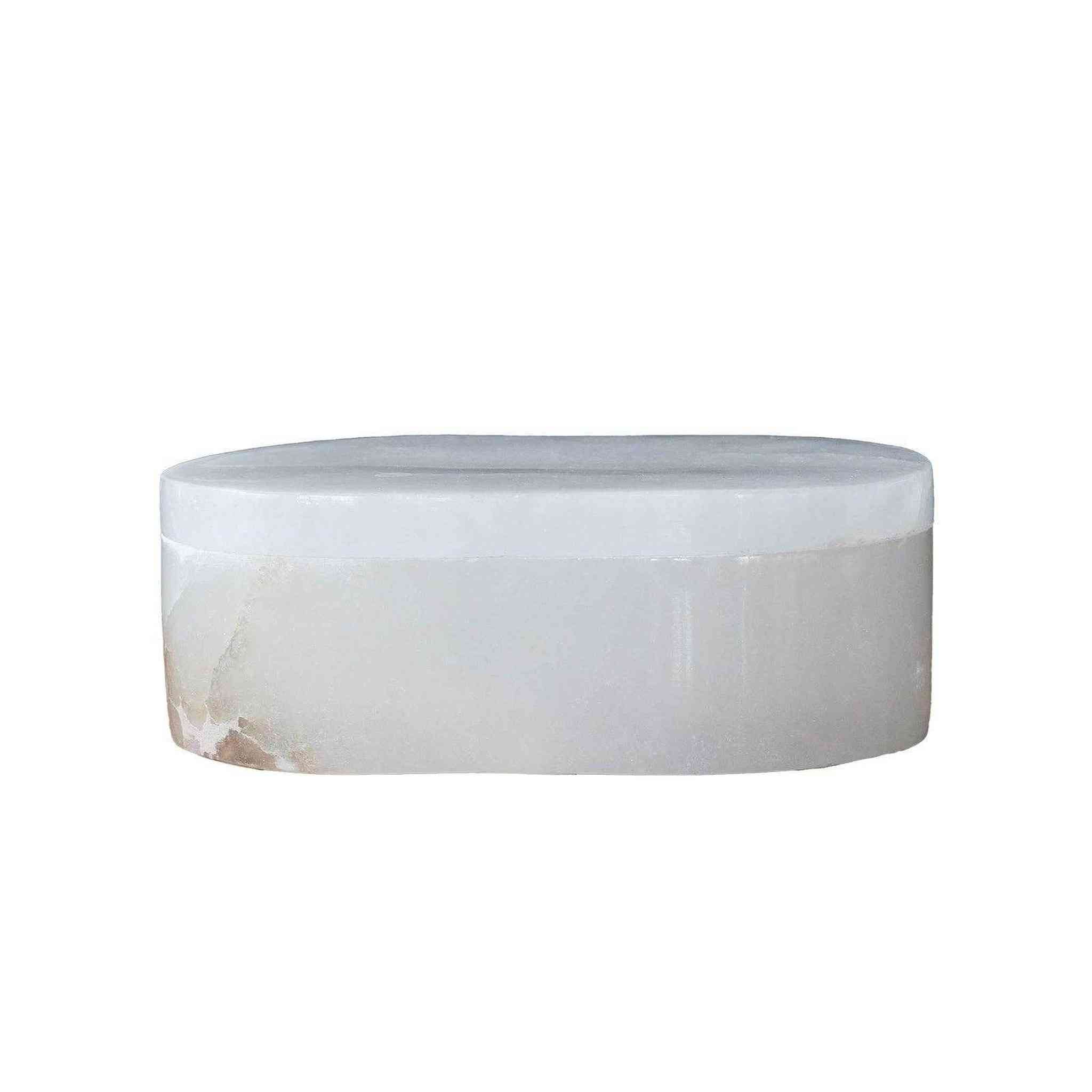 Alabaster Box Large Oval