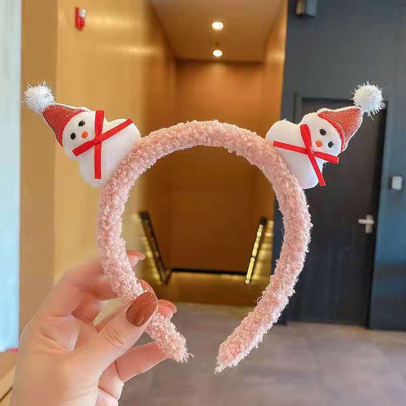 Christmas Santa Claus Headband With Cute Bear Ears