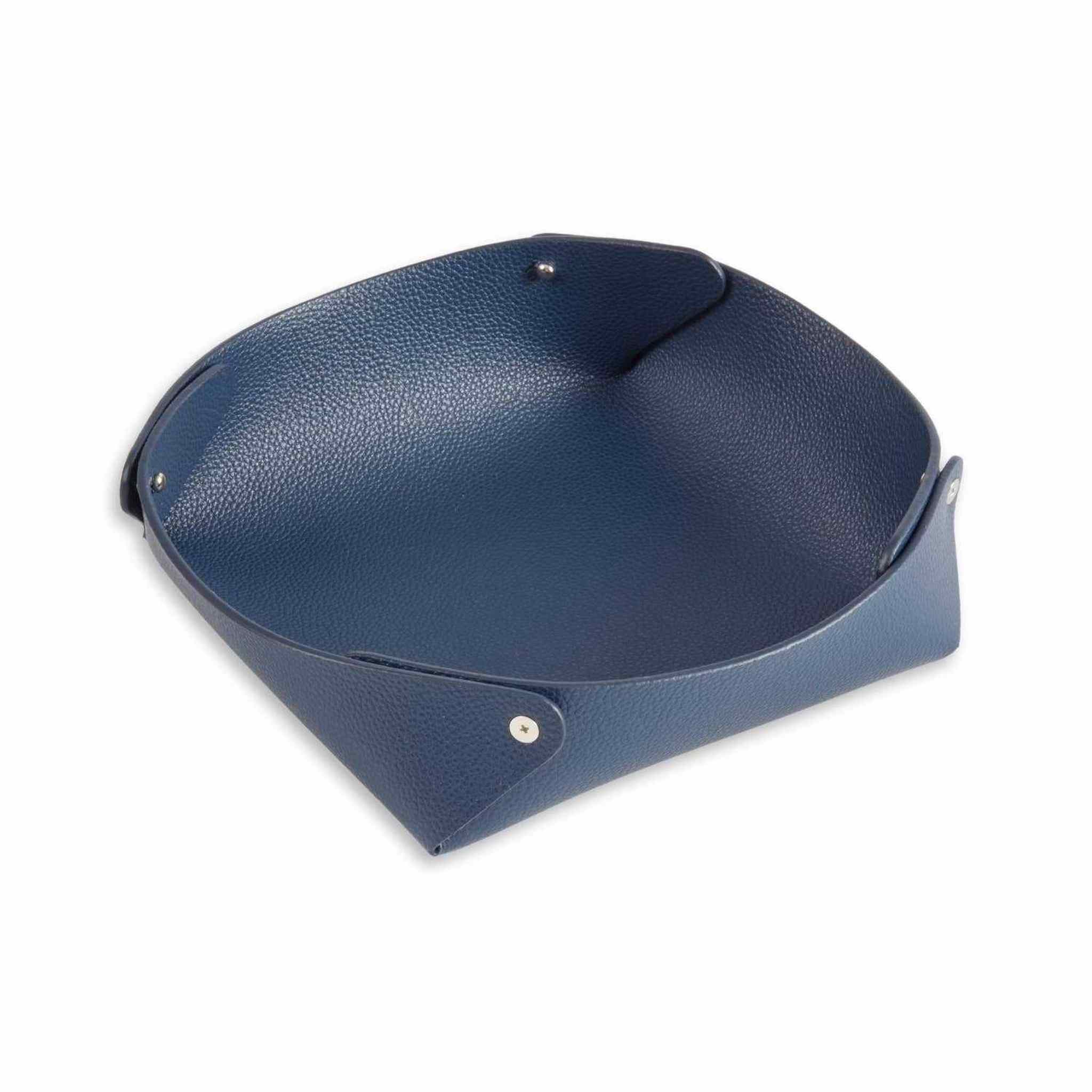 Luxe Leather Valet Tray ¨C Pebbled Finish