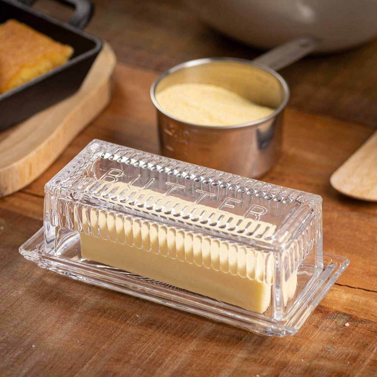 Embossed Butter Dish