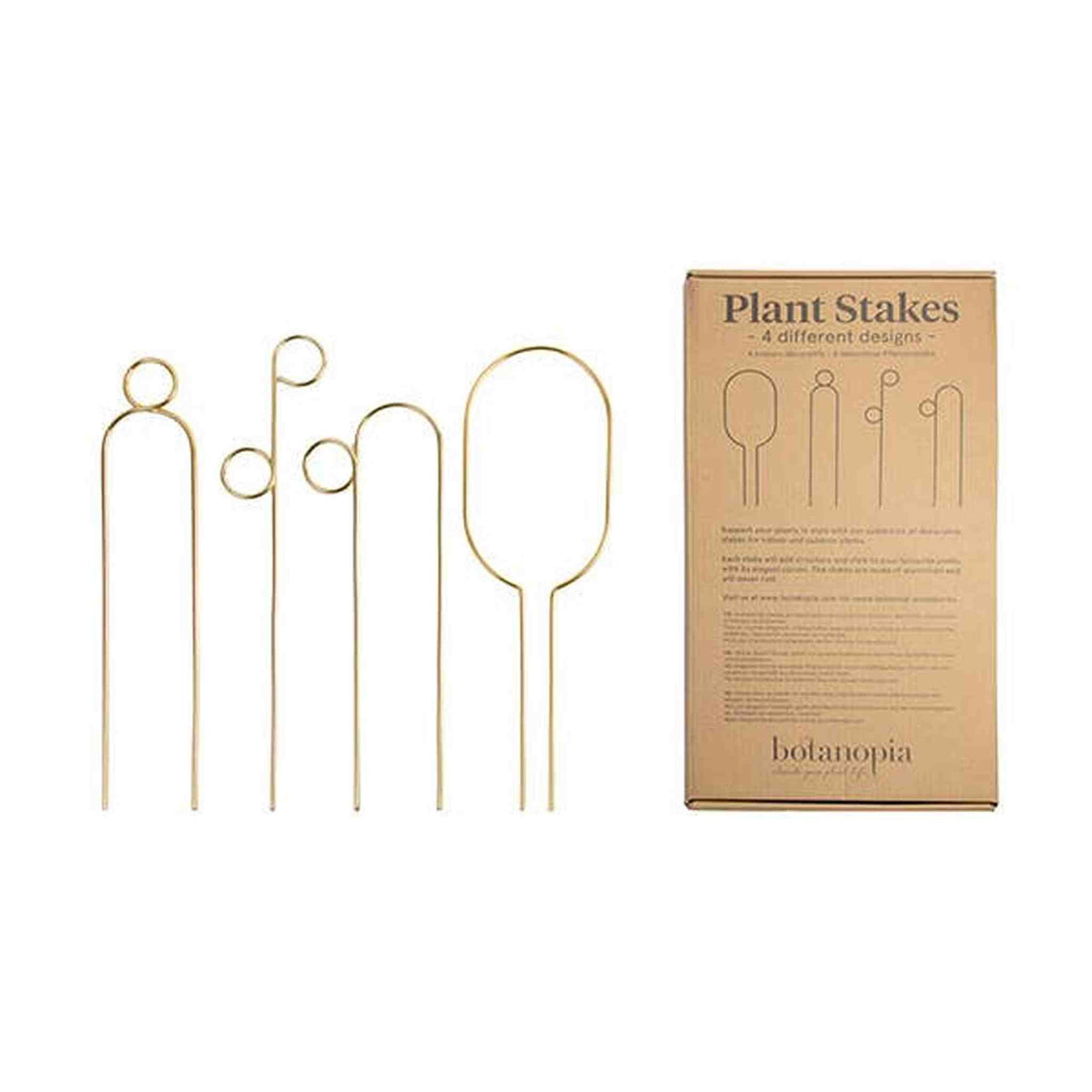 Set of 4 Mini Plant Stakes: Black
