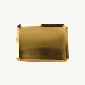 Brass Octagonal Tray Brass Large