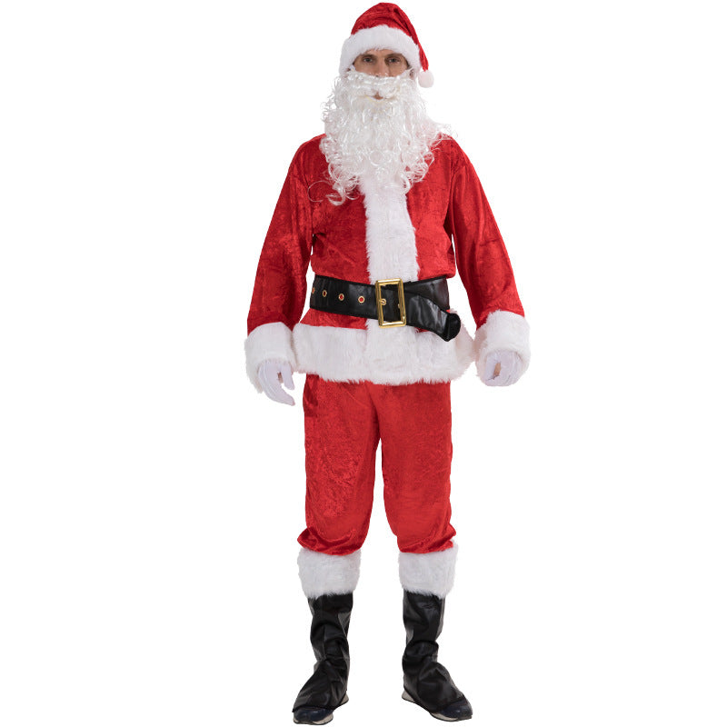 Custom Wholesale Plus Size Christmas Suit 7-Piece Classic Santa Set